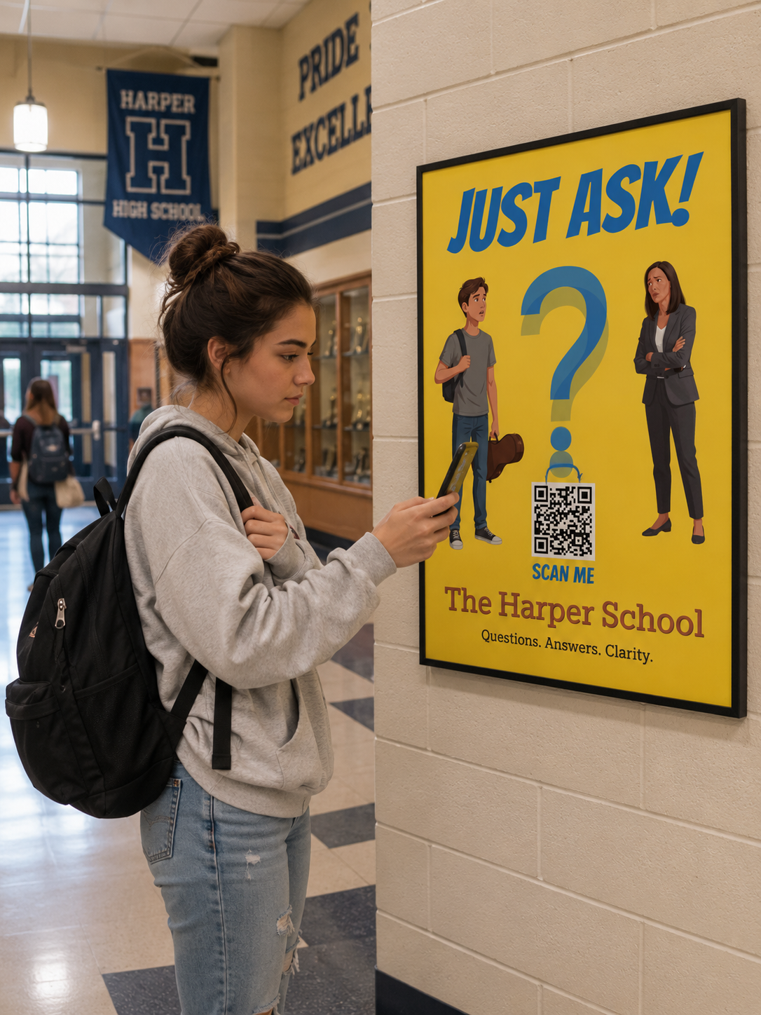 "Just Ask" Interactive Posters